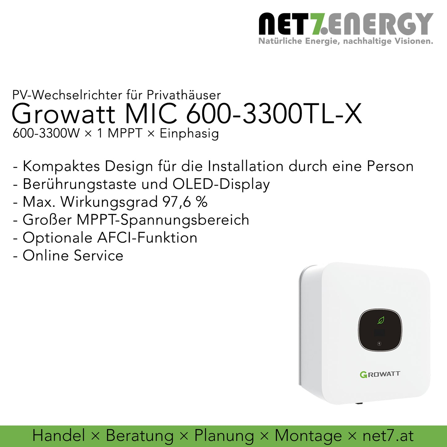 Growatt MIC 600-3300TL-X