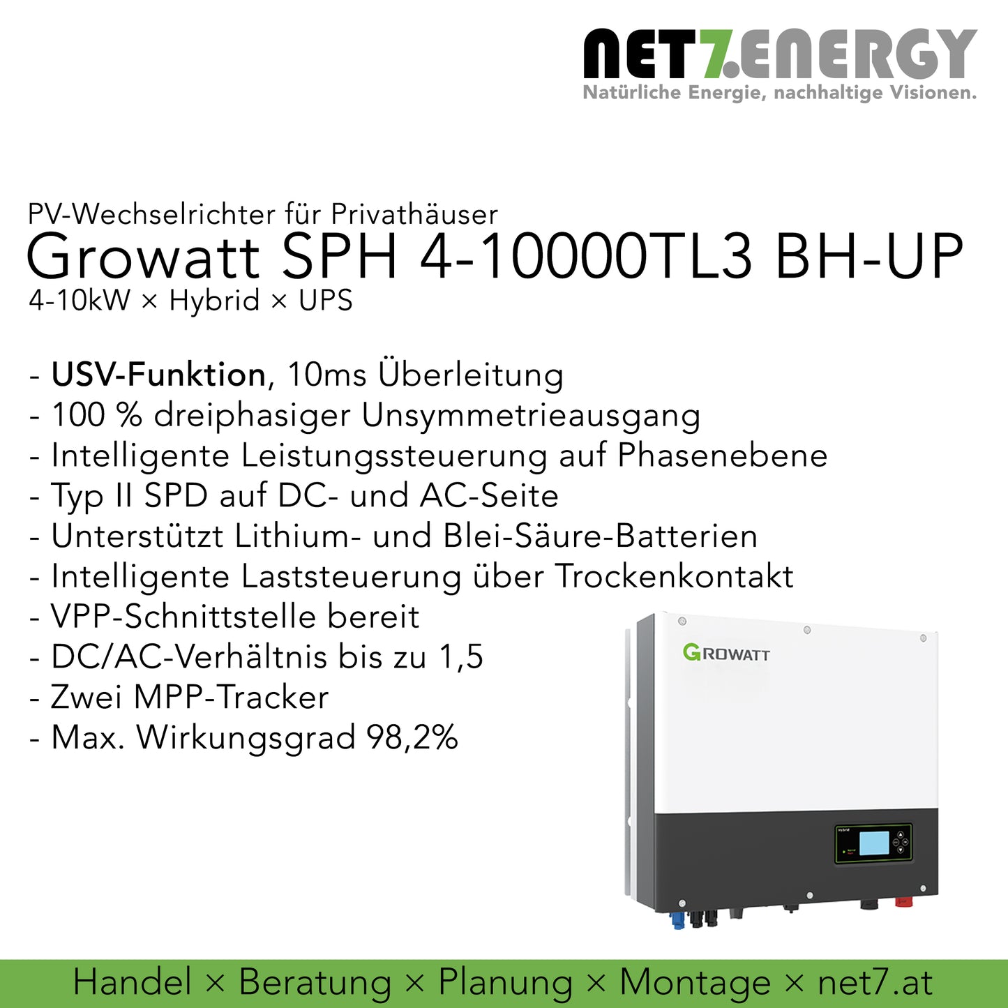 Growatt SPH 4000-10000TL3 BH-UP