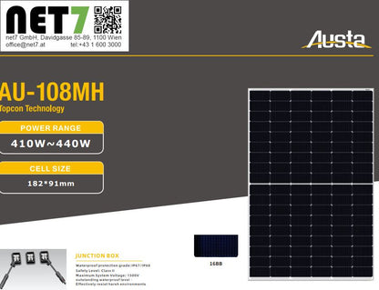AUSTA - AU420-27V-MH/420W TopCon Technology